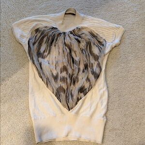Roberto Cavalli Cream Knit Top